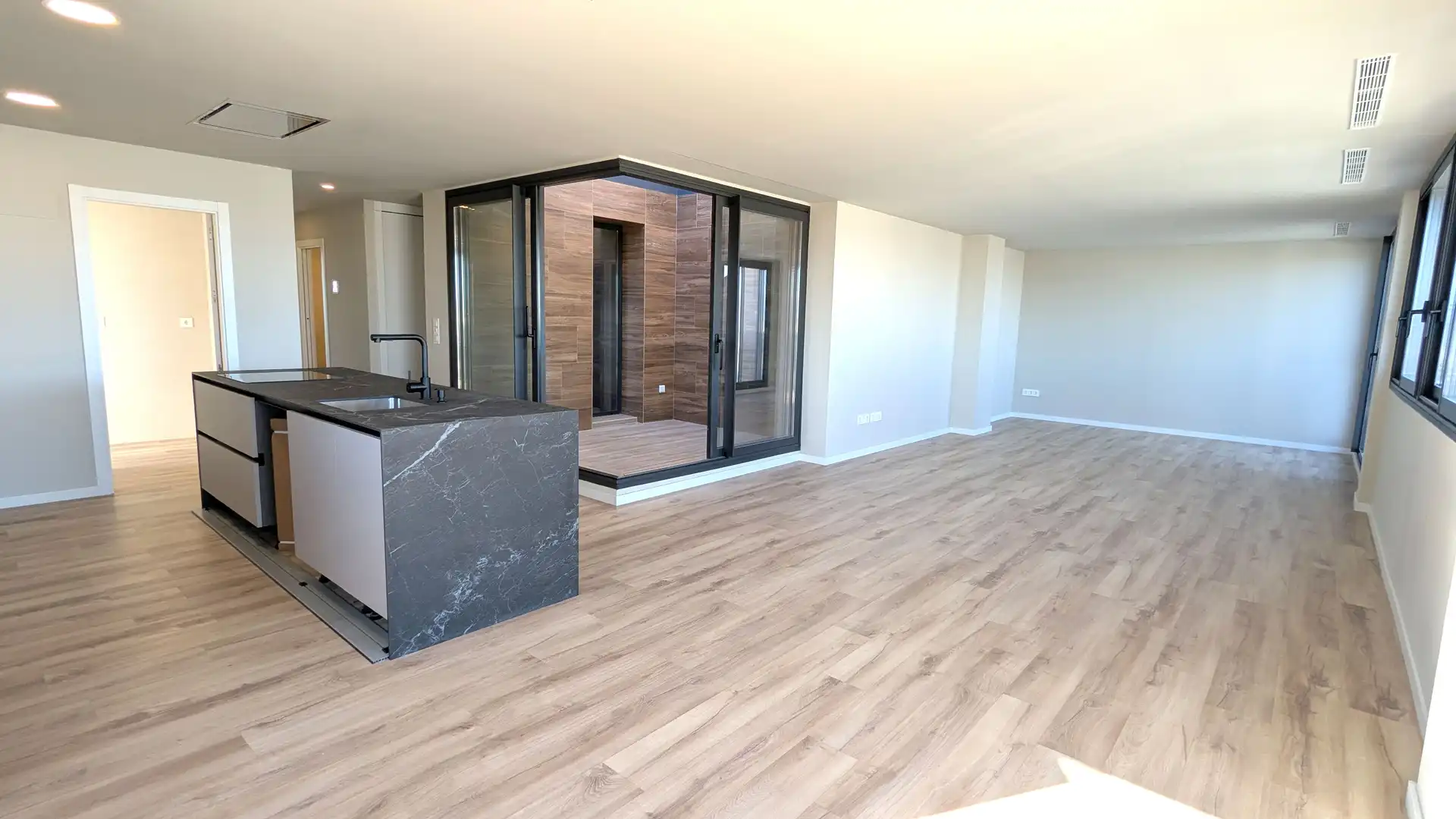 Sala de estar de Ático en venta en Murcia con Aire acondicionado, Calefacción y Jardín privado