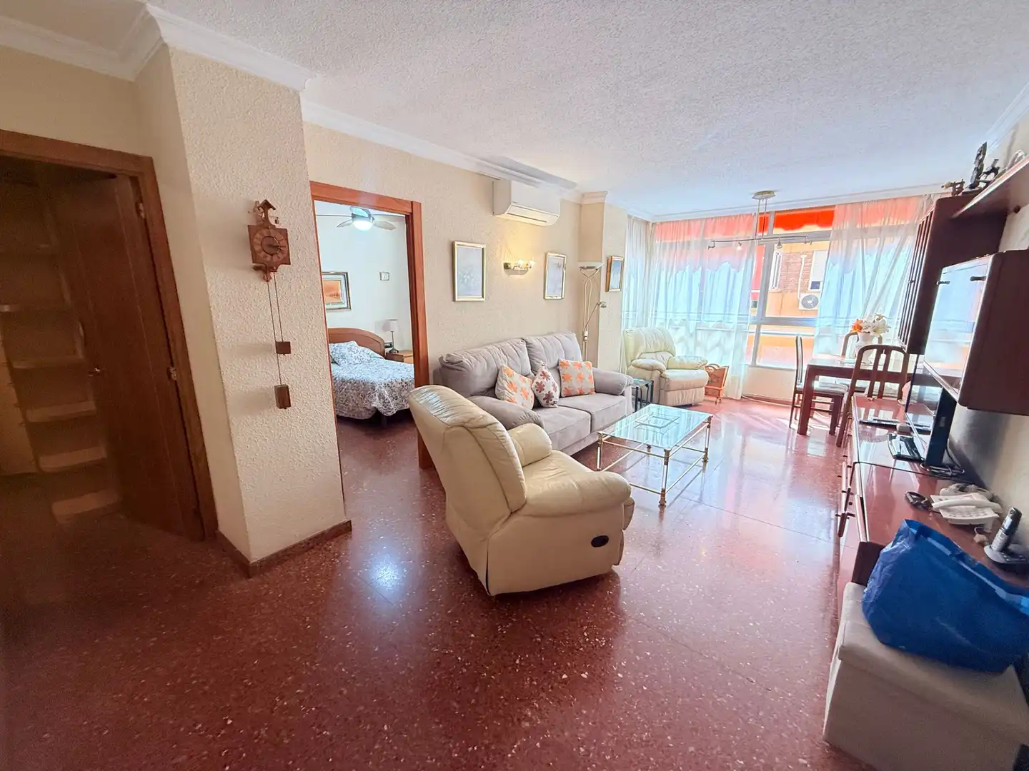 Sala d'estar de Pis en venda en Málaga amb Aire condicionat, Moblat i Forn