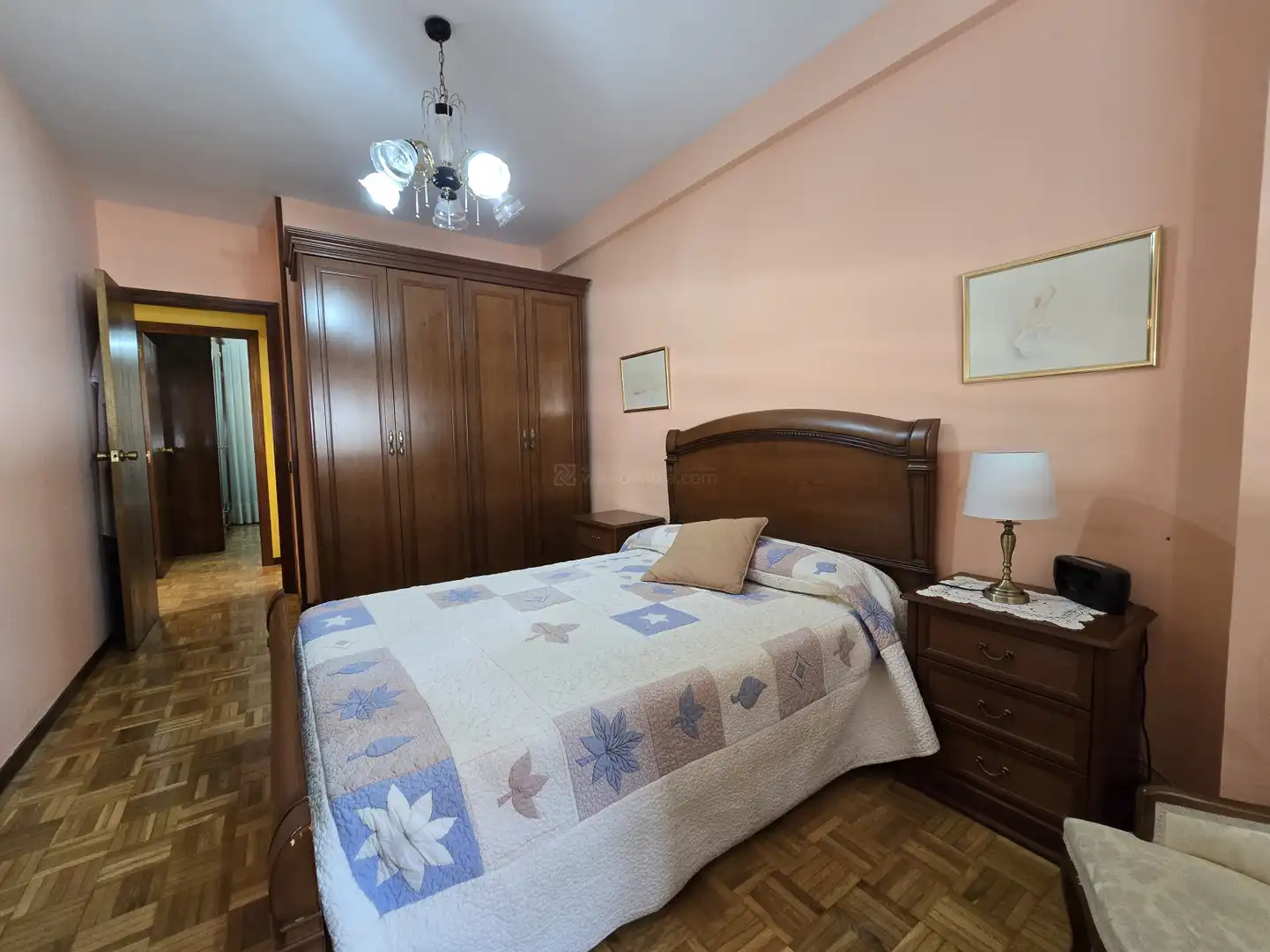 Bedroom of Flat for sale in  Logroño  with Heating, Parquet flooring and Terrace