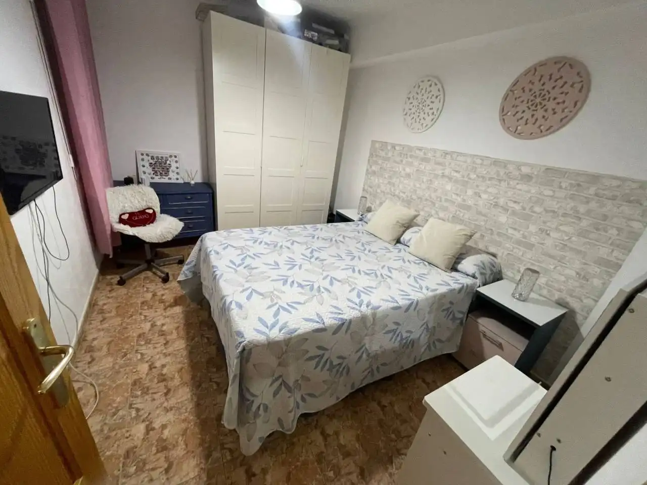 Schlafzimmer von Wohnung zum Verkauf in  Palma de Mallorca mit Klimaanlage und Balkon