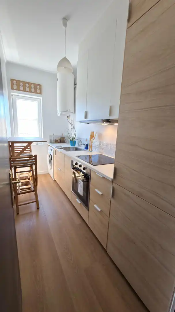 Kitchen of Flat for rent in Monforte de Lemos  with Heating, Furnished and Oven