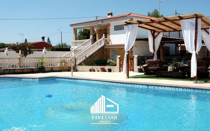 Swimming pool of House or chalet for sale in Montroy  with Air Conditioner, Terrace and Swimming Pool