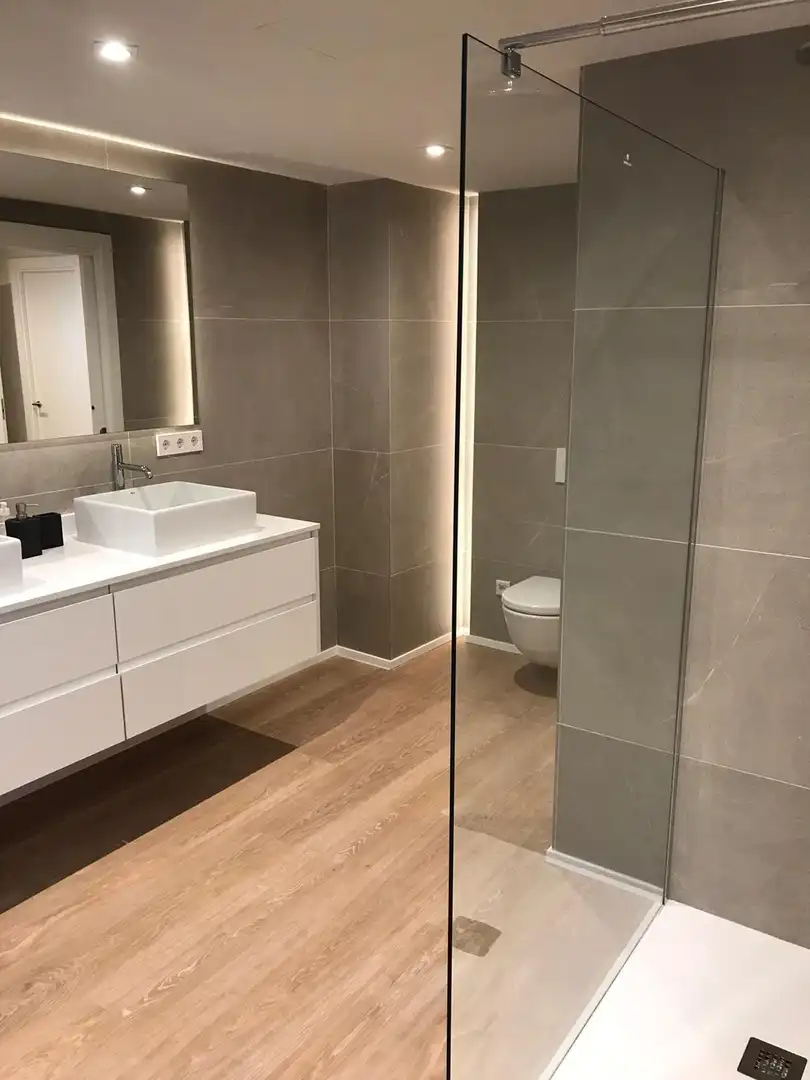 Badezimmer von Wohnung zur Miete in Santa Margalida mit Klimaanlage, Heizung und Parkett