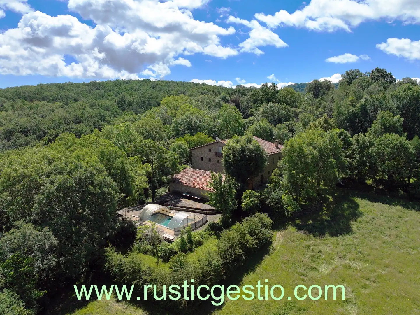 Garten von Country house zum Verkauf in La Vall d'en Bas mit Heizung, Privatgarten und Parkett