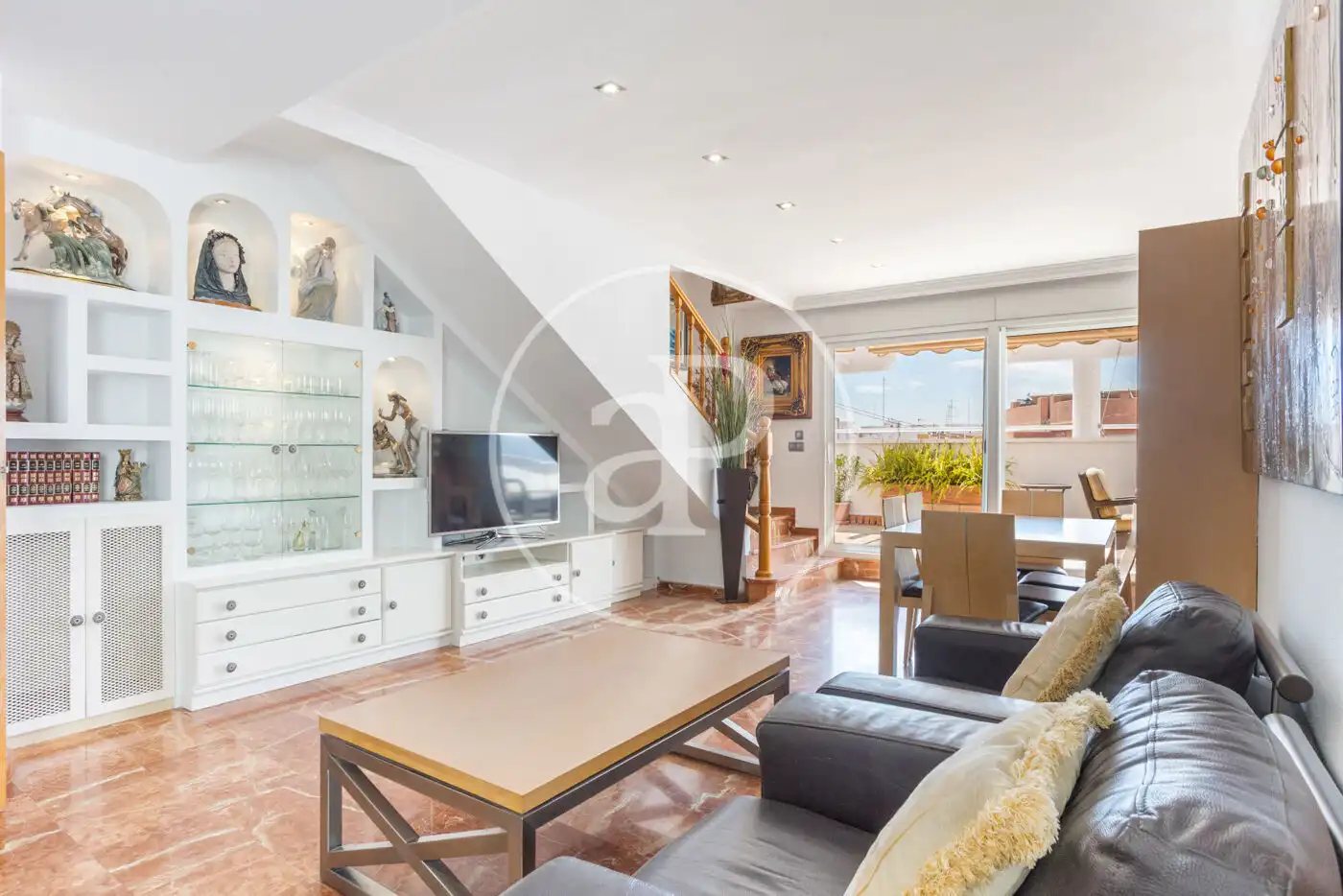 Sala de estar de Piso de alquiler en Valencia con Aire acondicionado, Calefacción y Terraza