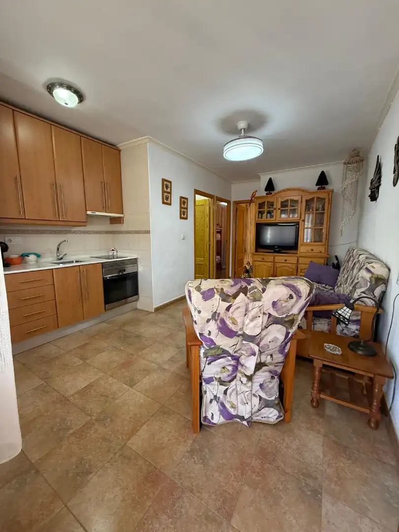 Küche von Wohnungen zum Verkauf in San Pedro del Pinatar mit Klimaanlage, Möbliert und Balkon