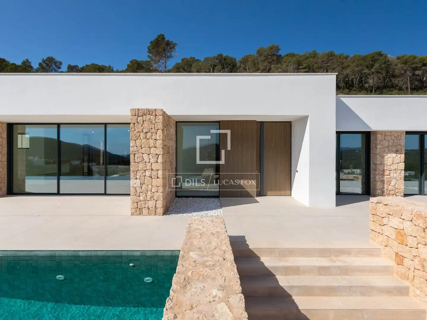 Vista exterior de Casa o chalet en venta en Santa Eulària des Riu con Aire acondicionado, Jardín privado y Terraza