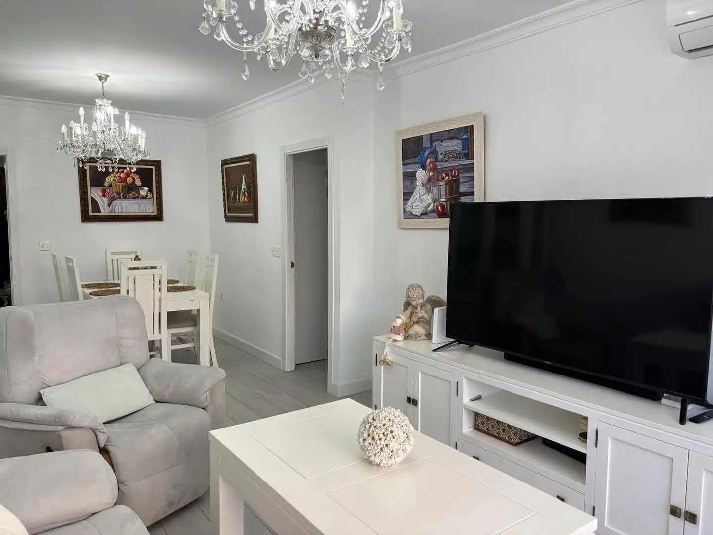 Sala de estar de Piso en venta en Jerez de la Frontera con Aire acondicionado, Jardín privado y Terraza
