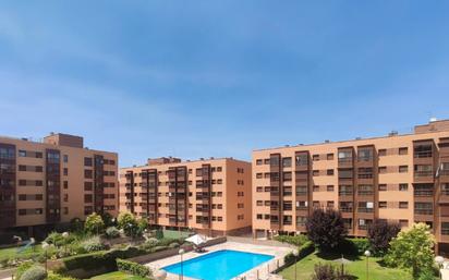 Swimming pool of Apartment to rent in  Madrid Capital  with Air Conditioner, Heating and Parquet flooring