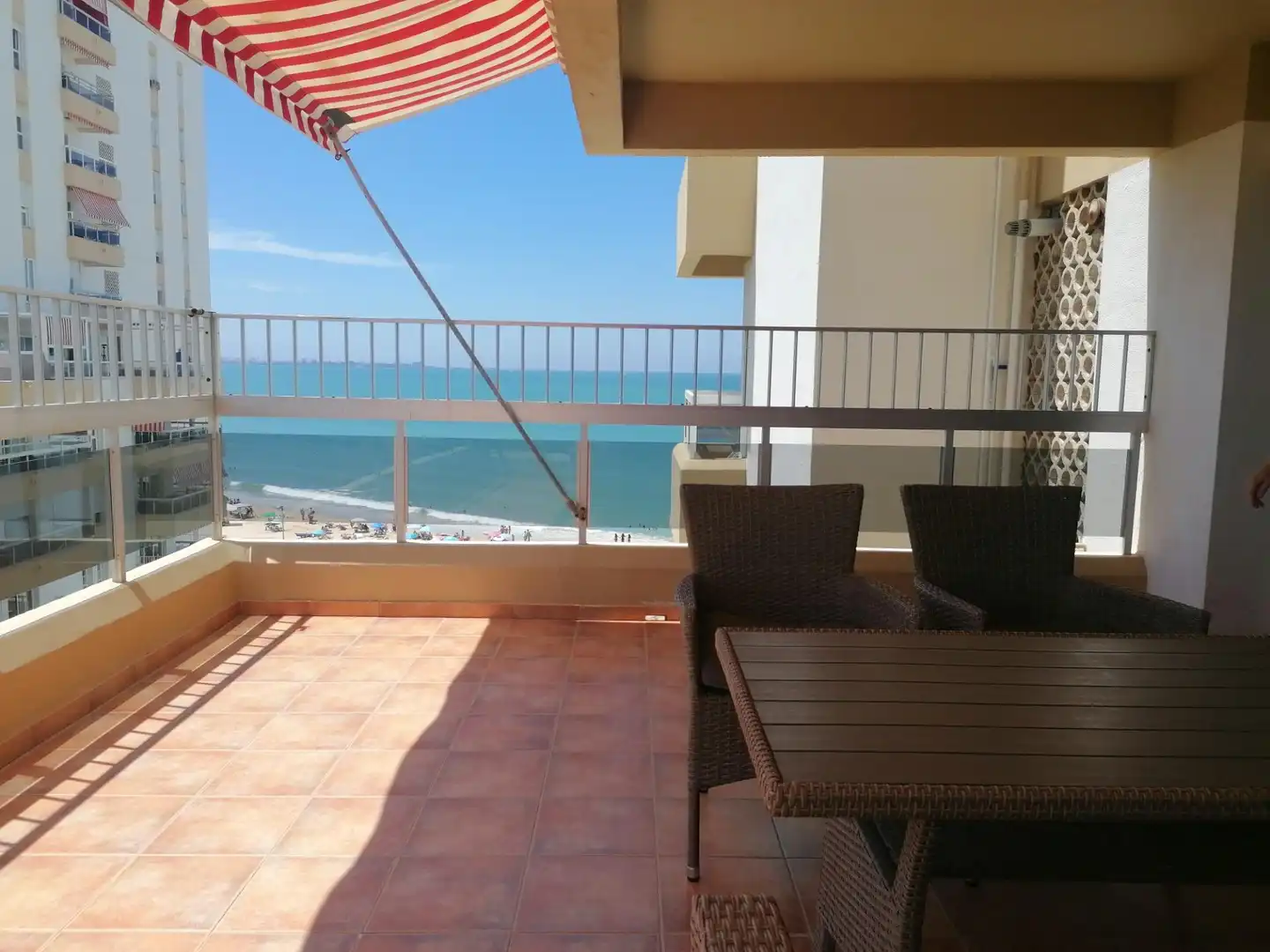 Terrasse von Wohnung zur Miete in El Puerto de Santa María mit Klimaanlage, Terrasse und Möbliert