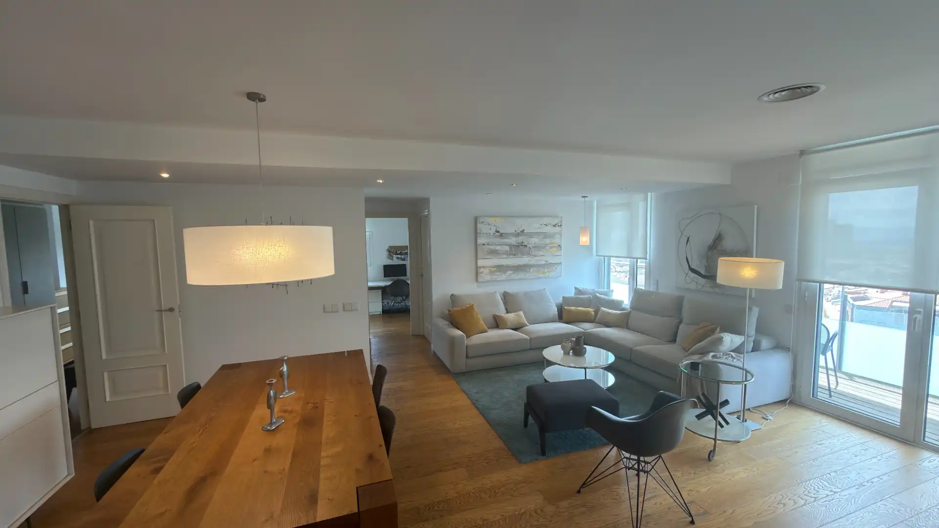 Living room of Flat for sale in Terrassa  with Air Conditioner, Heating and Parquet flooring