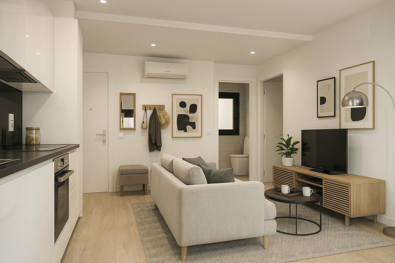 Sala d'estar de Apartament en venda en Roses amb Terrassa