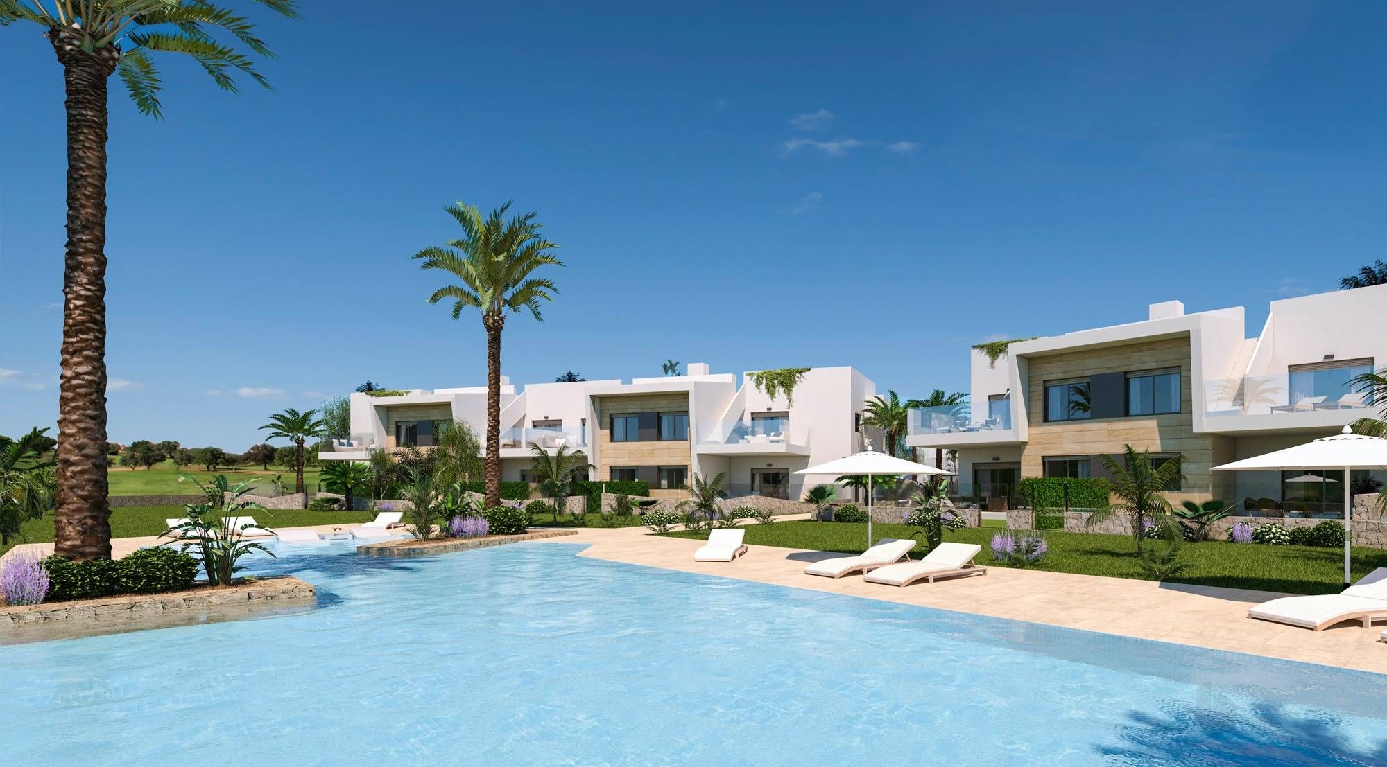 Piscina de Apartament en venda en Pilar de la Horadada amb Aire condicionat, Jardí privat i Parquet
