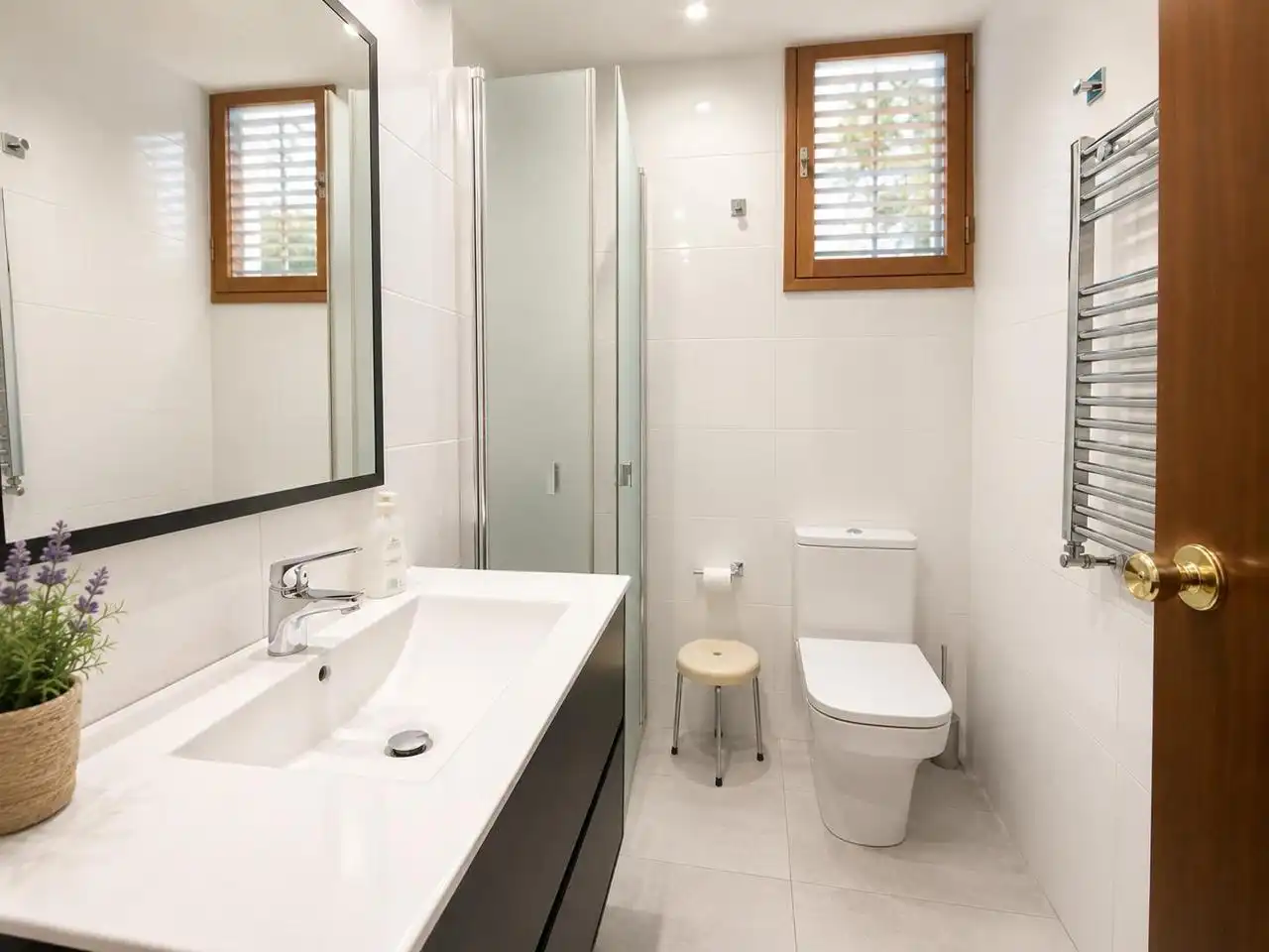 Badezimmer von Wohnung zum Verkauf in  Palma de Mallorca mit Heizung, Terrasse und Balkon