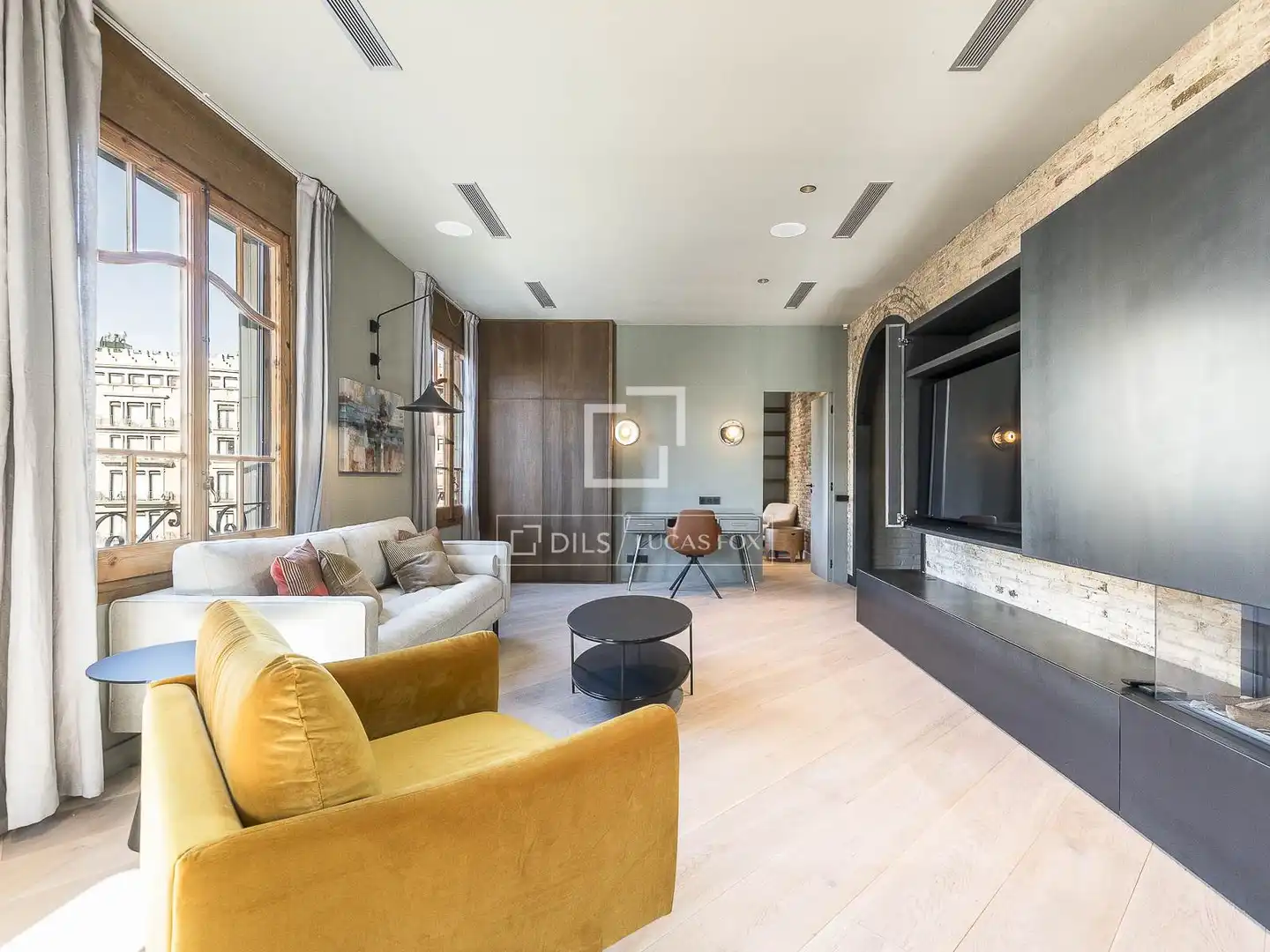 Living room of Flat for rent in Eixample