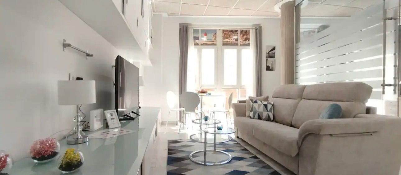 Living room of Apartment to rent in Cartagena  with Air Conditioner