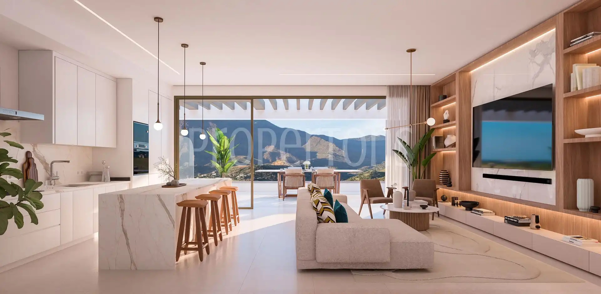 Sala de estar de Piso en venta en Estepona