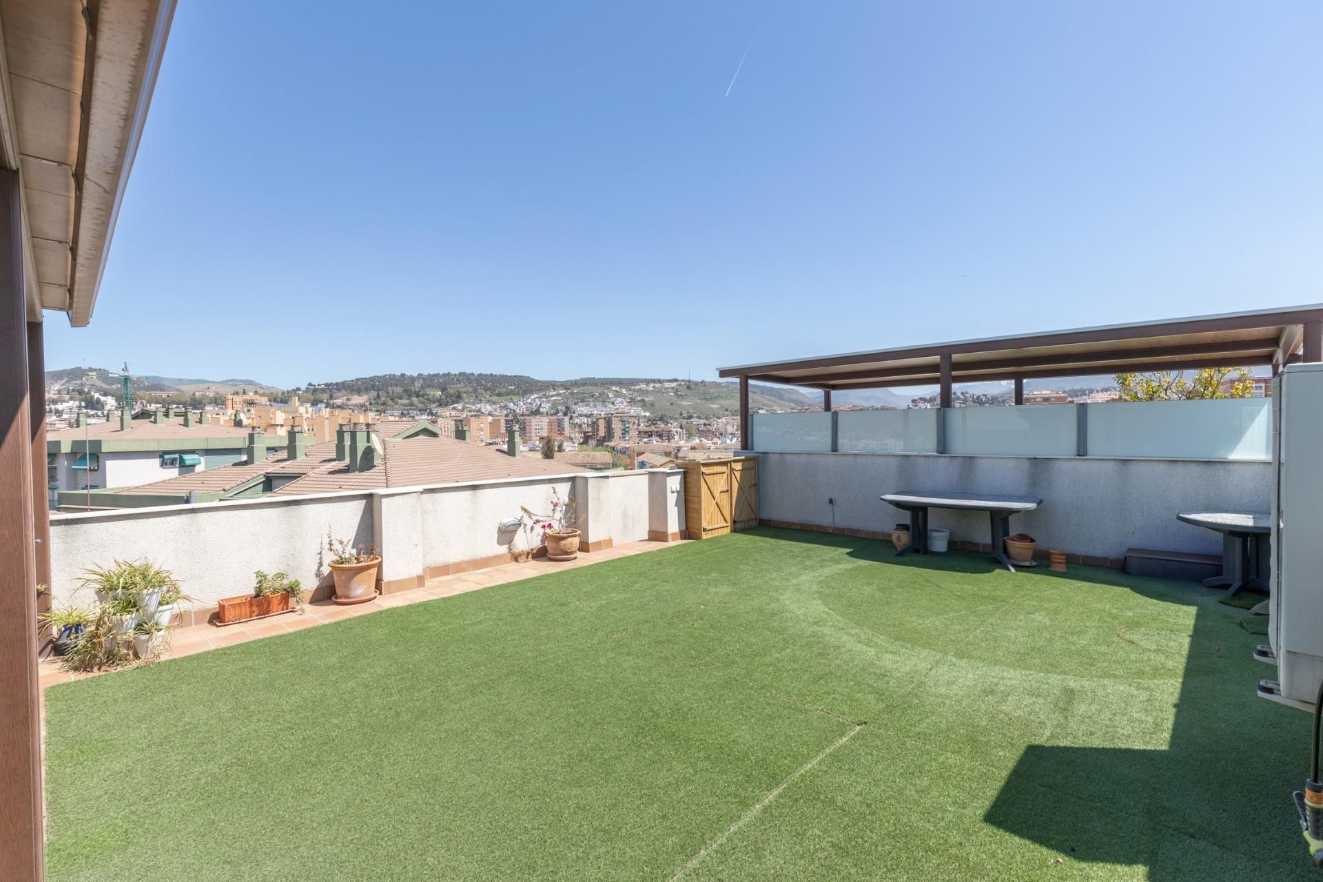 Terrace of Flat for sale in  Granada Capital  with Heating, Private garden and Terrace