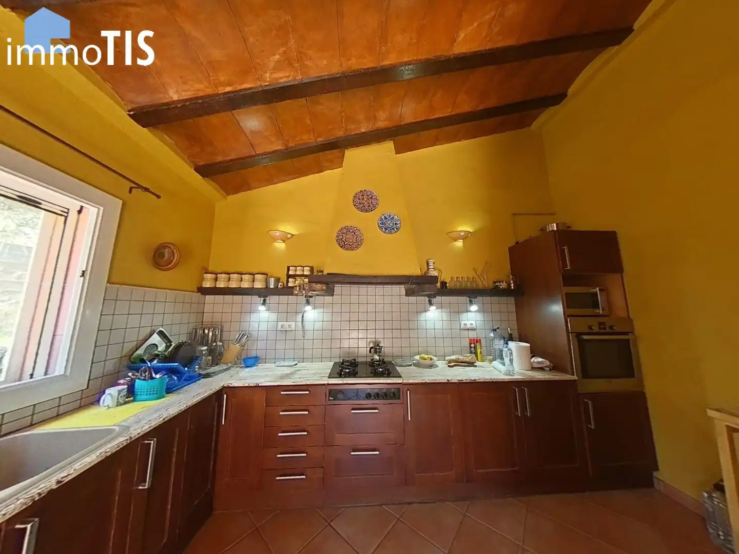Cuina de Casa o xalet en venda en Cubelles amb Aire condicionat, Jardí privat i Terrassa