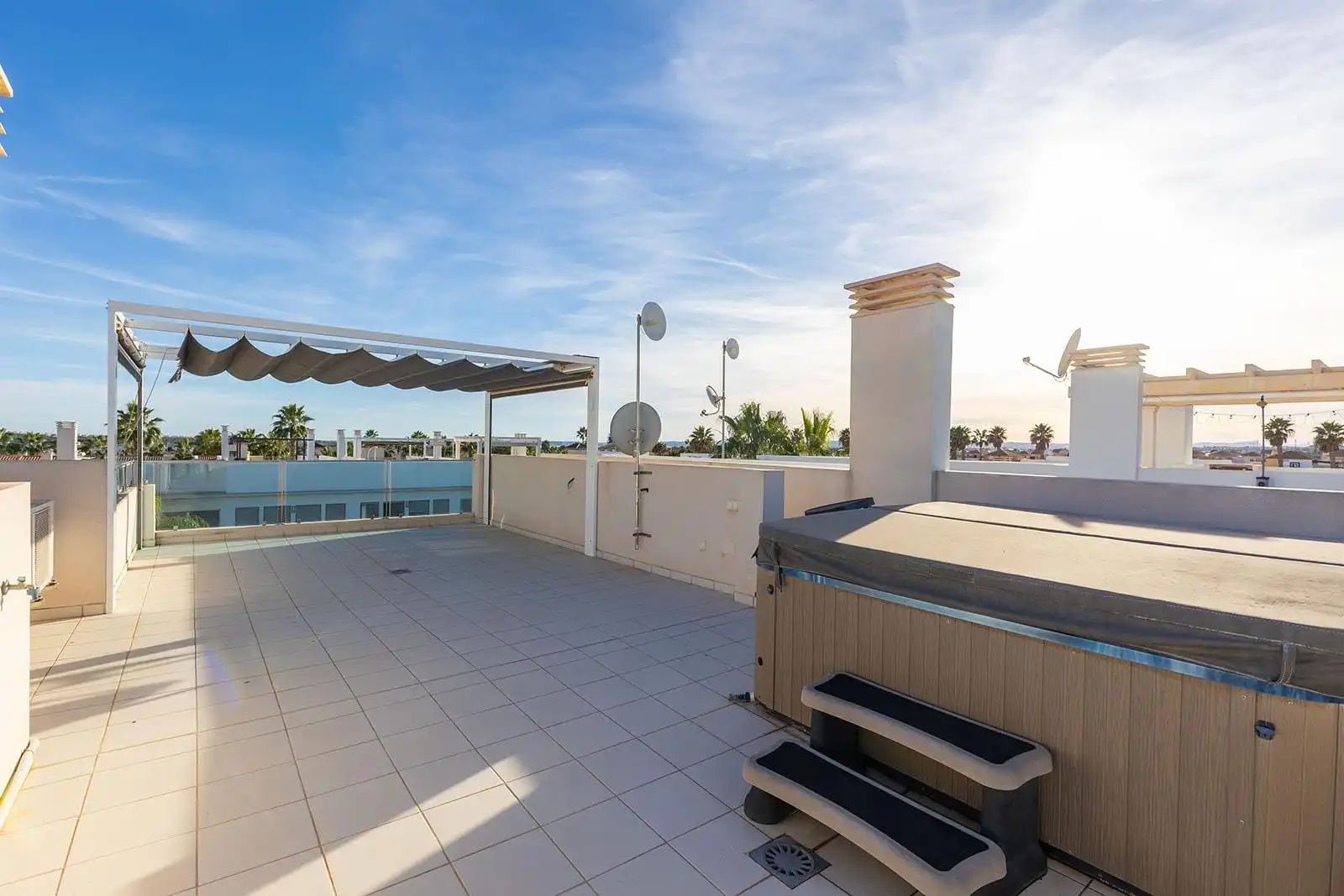 Terrace of Duplexes for sale in Rojales  with Air Conditioner, Heating and Private garden