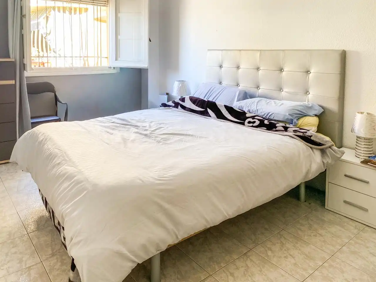Bedroom of Flat for sale in Santa Pola  with Air Conditioner, Terrace and Furnished