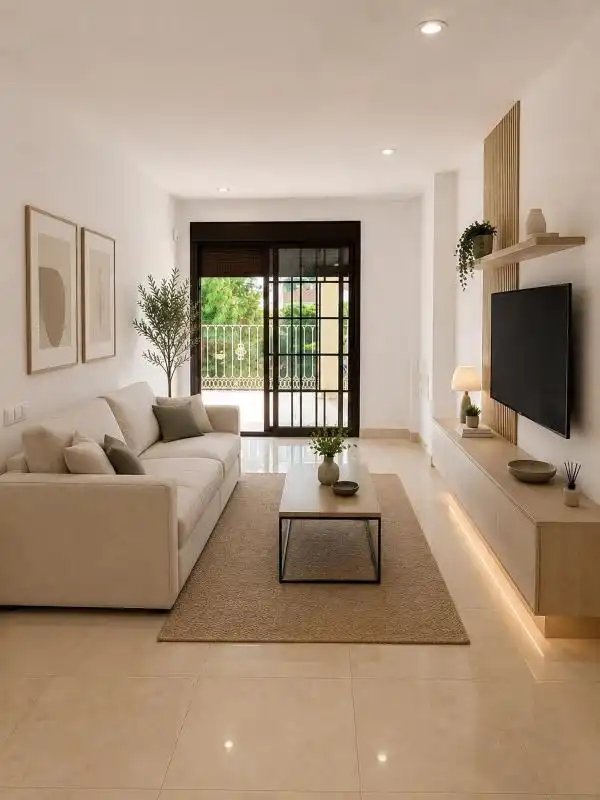 Living room of Flat for sale in Benalmádena  with Air Conditioner, Heating and Terrace