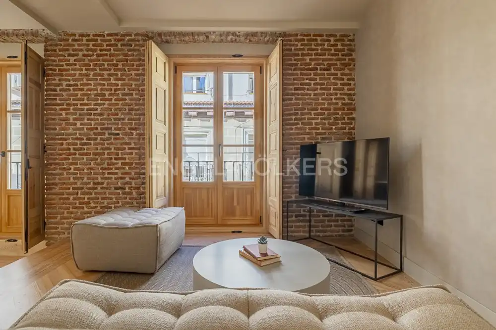 Sala de estar de Piso de alquiler en Madrid con Aire acondicionado, Calefacción y Amueblado