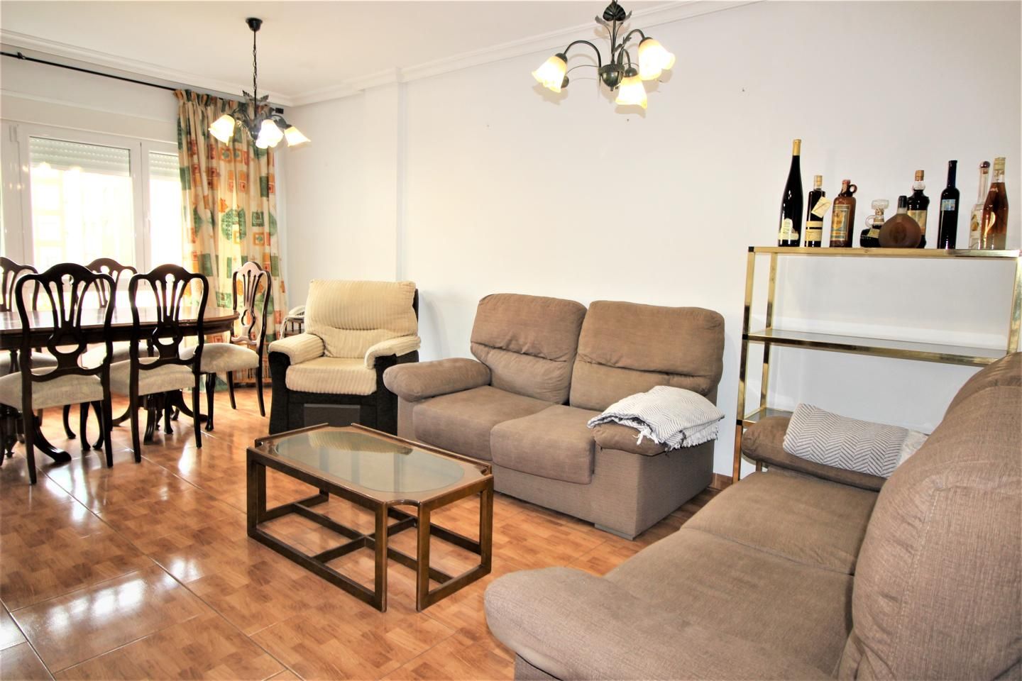 Living room of Flat to rent in  Almería Capital  with Air Conditioner, Terrace and Furnished