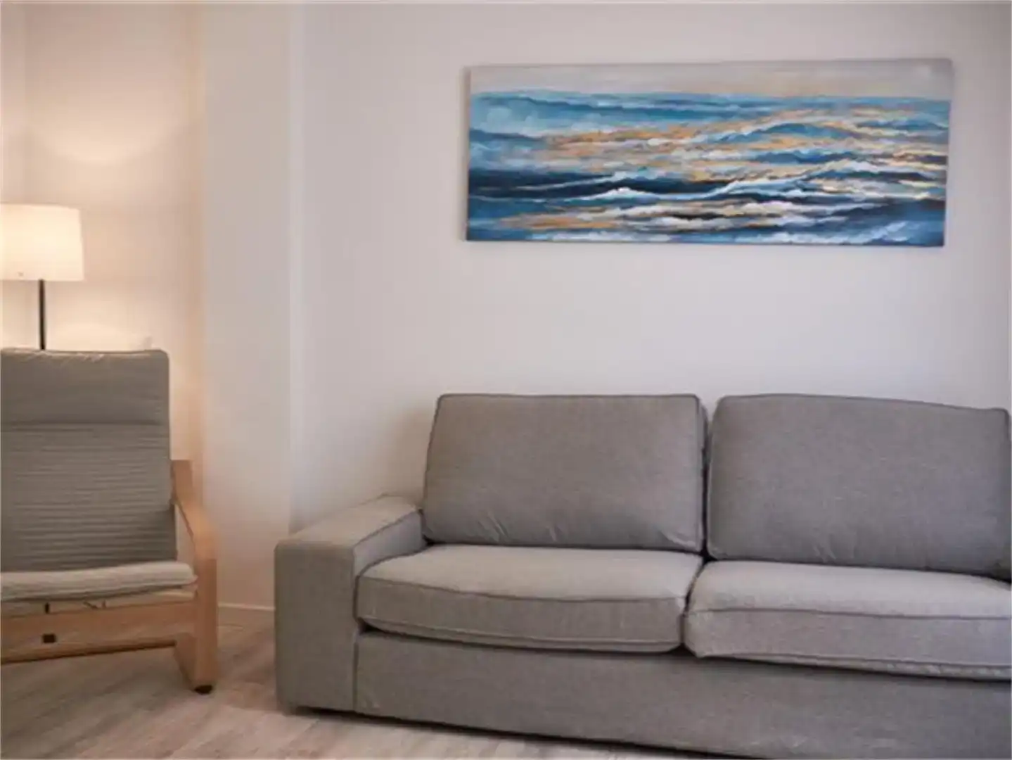 Sala de estar de Piso en venta en Benahadux con Parquet, Amueblado y Balcón