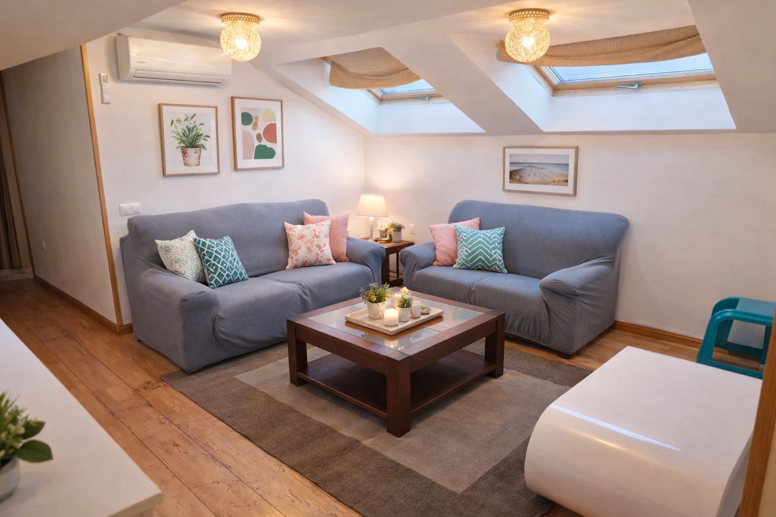 Sala de estar de Piso de alquiler con opción a compra en Bargas con Aire acondicionado, Calefacción y Amueblado