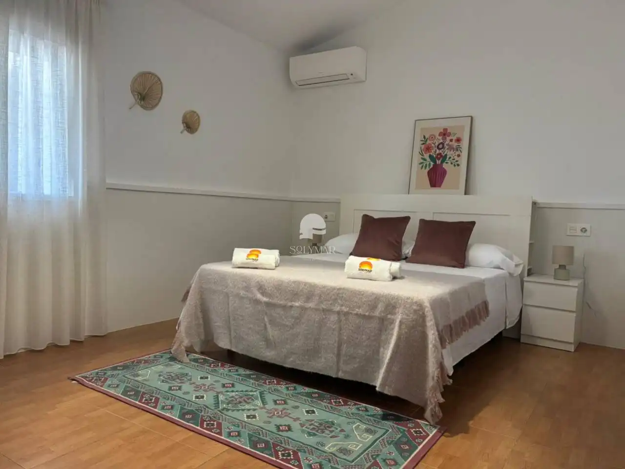 Schlafzimmer von Country house zur Miete in Vélez-Málaga mit Klimaanlage, Terrasse und Möbliert