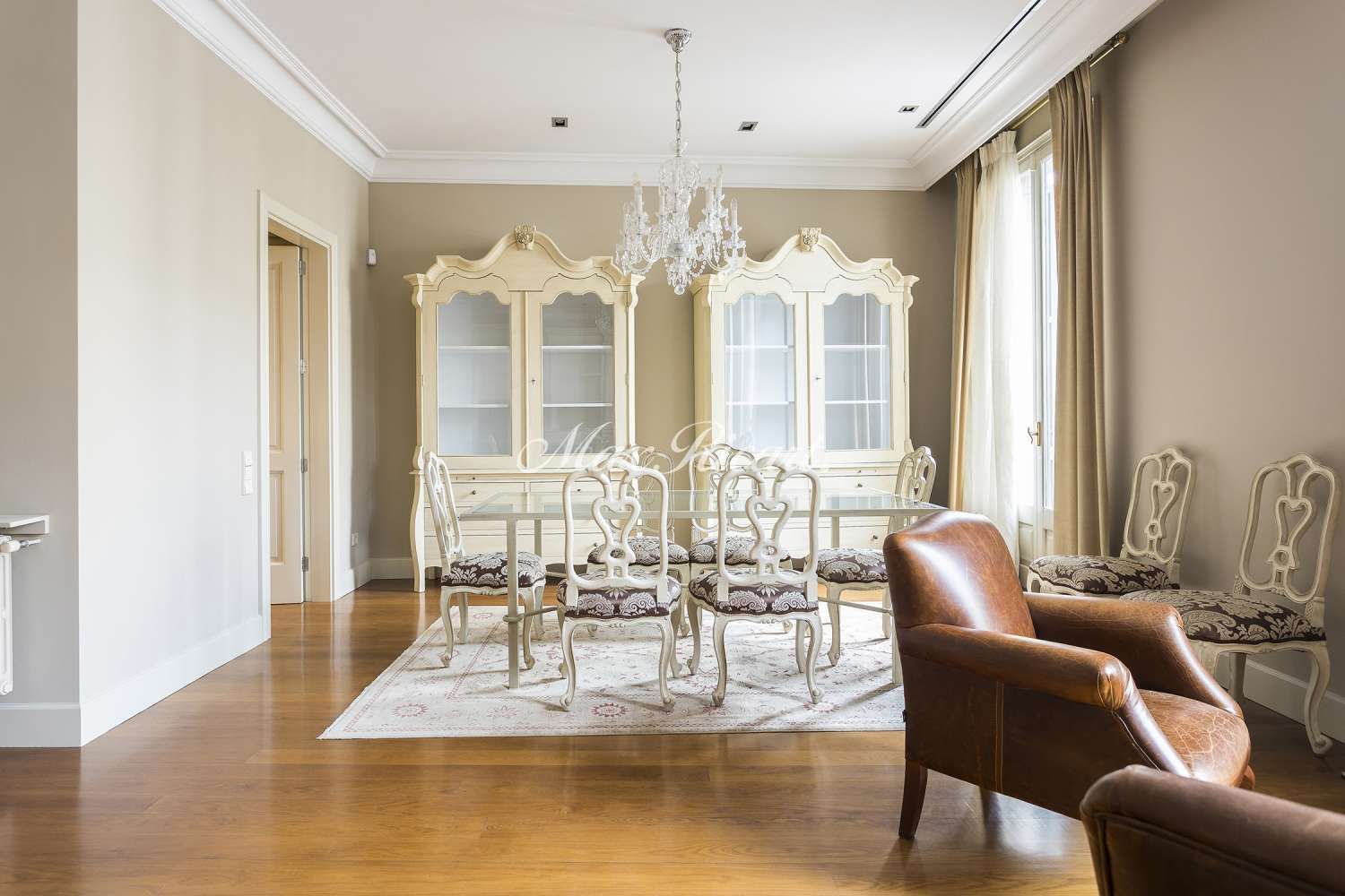 Dining room of Flat for sale in  Barcelona Capital  with Air Conditioner, Heating and Balcony