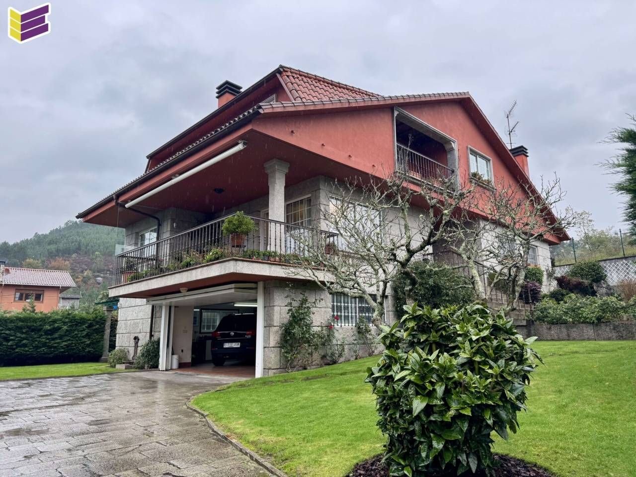 Exterior view of House or chalet for sale in O Porriño    with Heating, Private garden and Parquet flooring