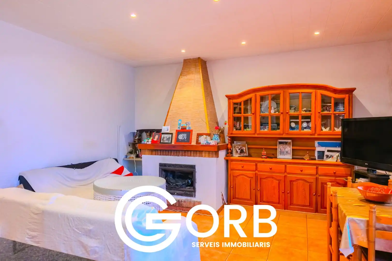 Sala de estar de Casa o chalet en venta en Argentona con Jardín privado, Terraza y Trastero