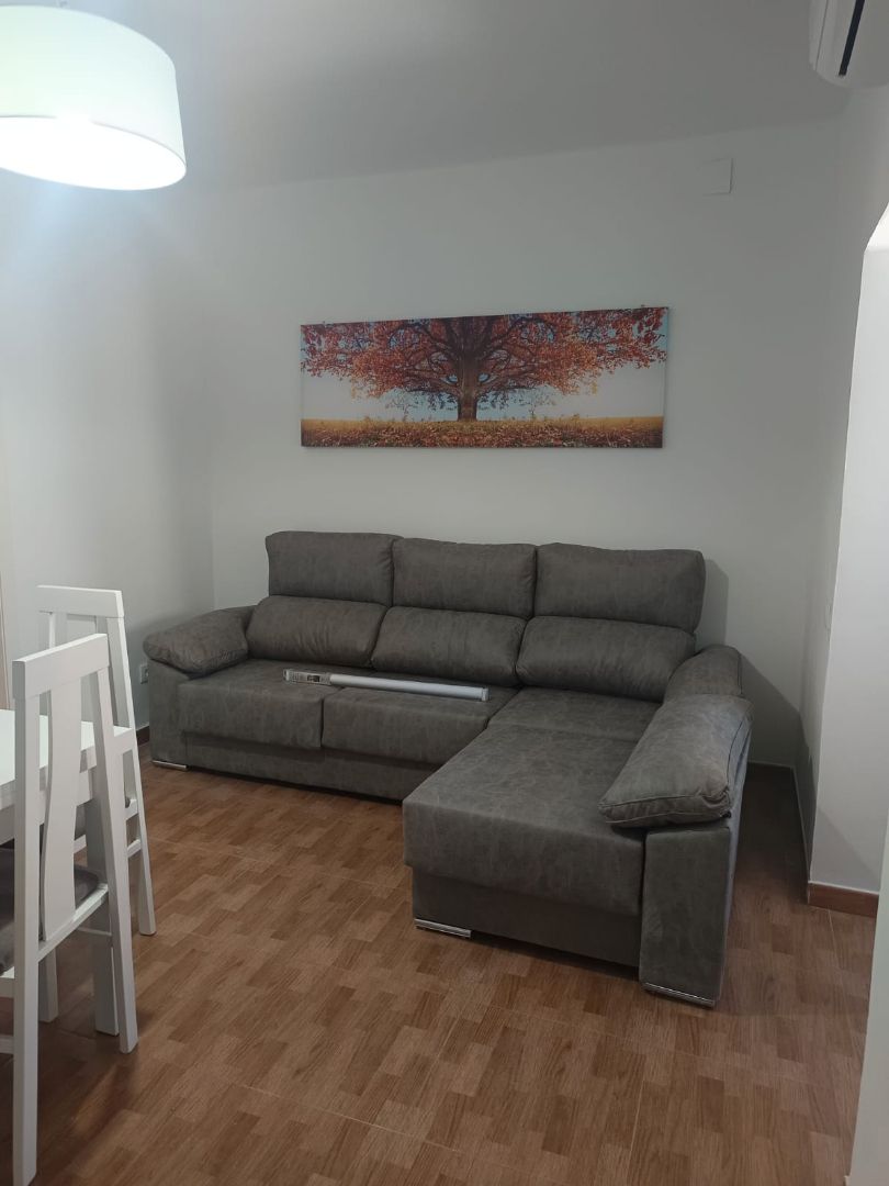 Living room of Flat to rent in  Huelva Capital  with Air Conditioner, Furnished and Washing machine