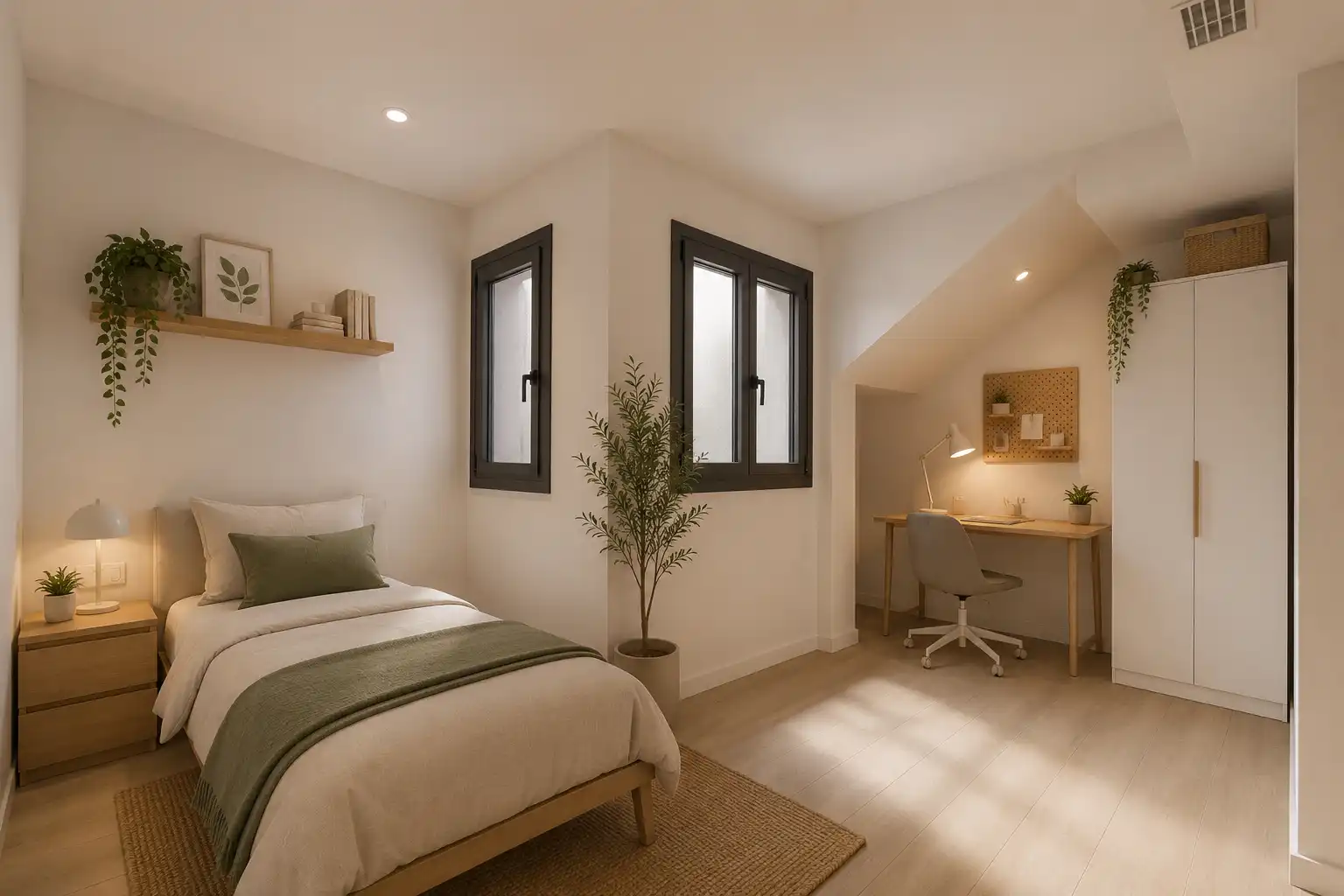 Bedroom of Duplexes for sale in Badalona  with Air Conditioner, Heating and Parquet flooring