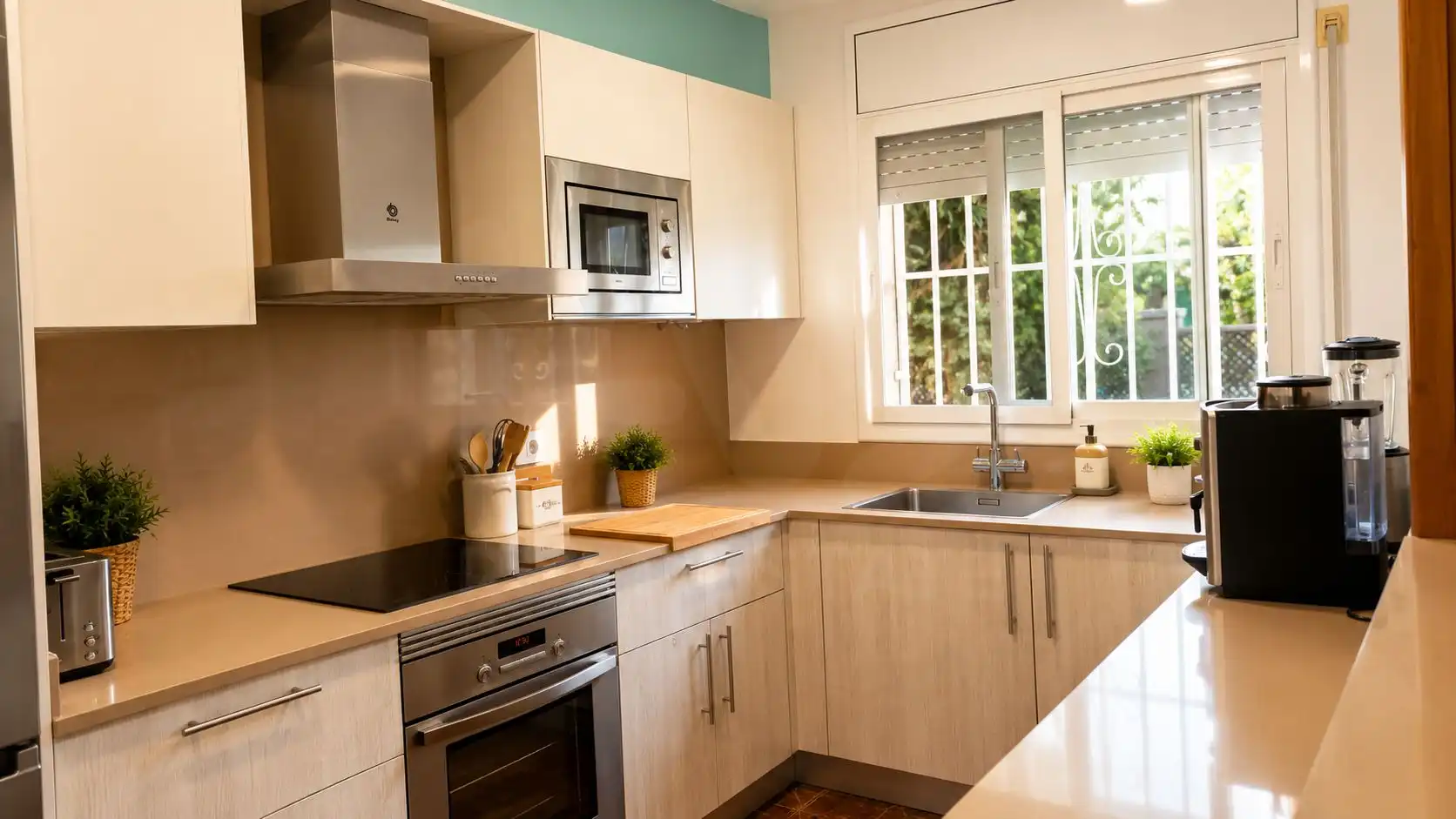 Cocina de Casa adosada en venta en Cubelles con Aire acondicionado y Piscina