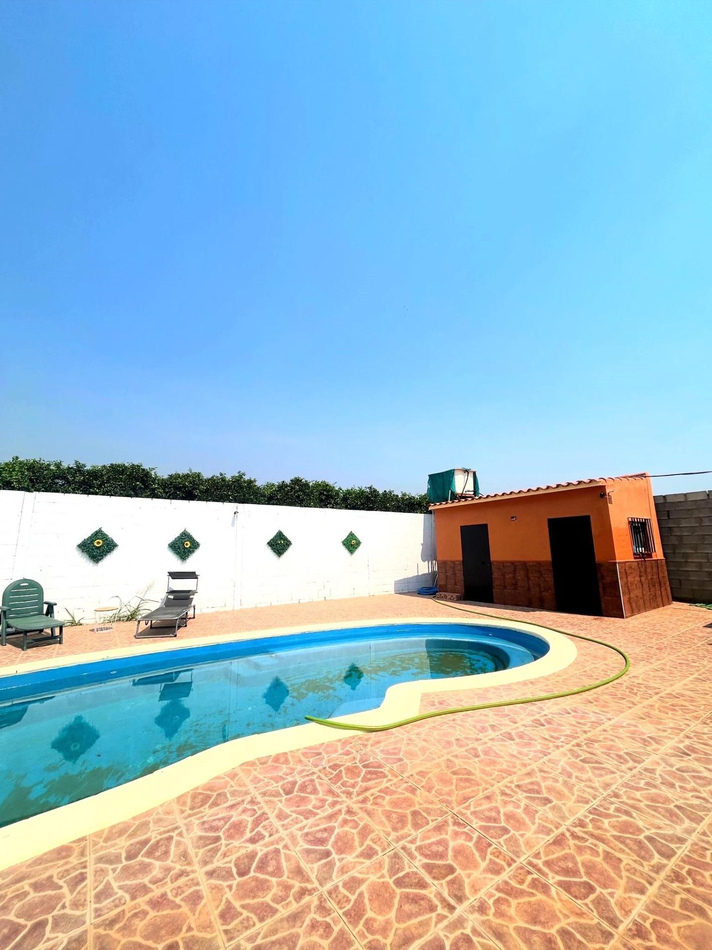 Swimming pool of House or chalet for sale in Villaverde del Río  with Terrace and Swimming Pool
