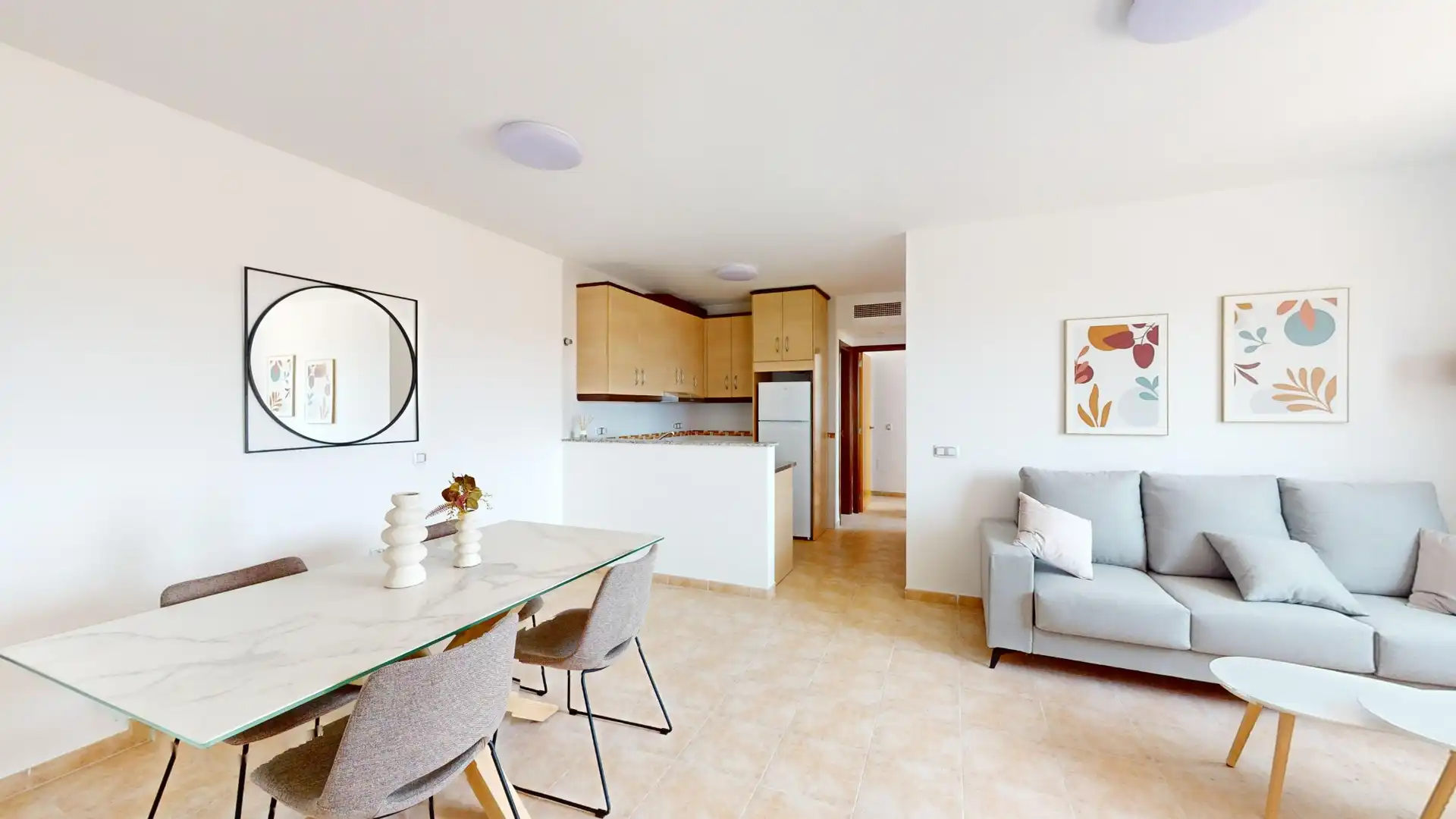 Sala de estar de Apartamento en venta en Águilas con Aire acondicionado, Terraza y Piscina