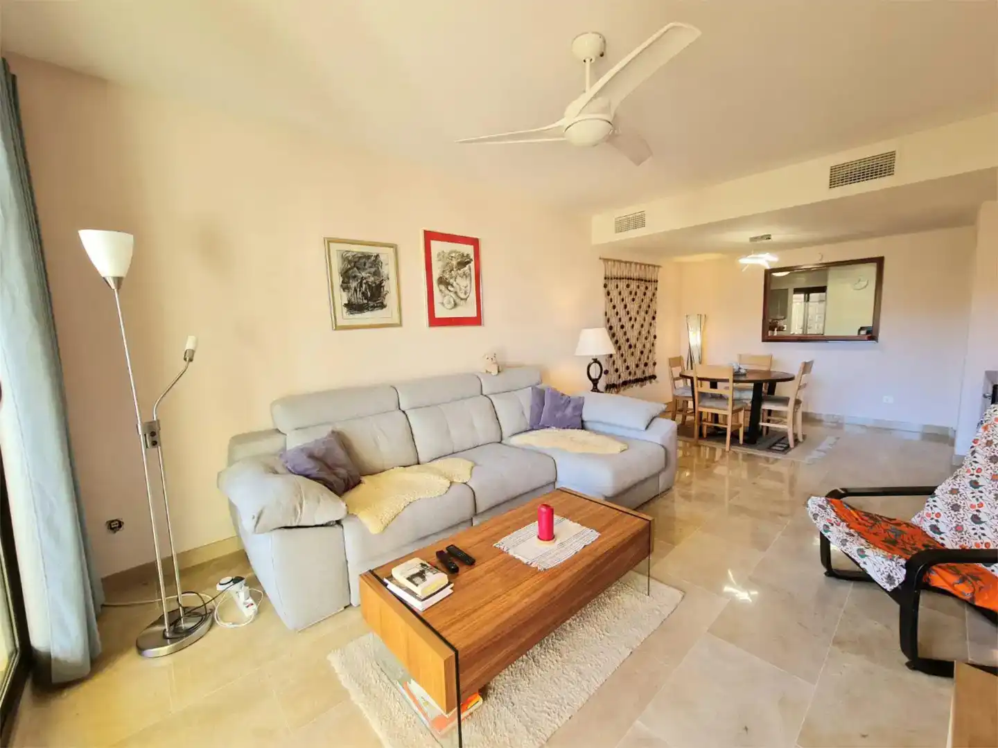 Living room of Flat for sale in Manilva  with Air Conditioner and Swimming Pool