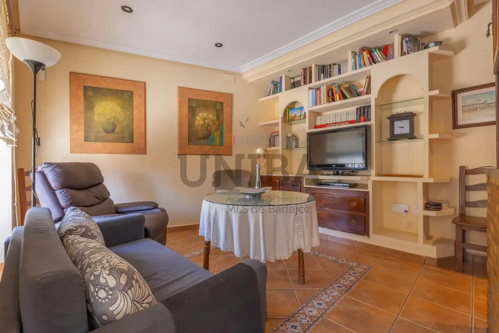 Sala d'estar de Casa o xalet en venda en Badajoz amb Aire condicionat i Traster
