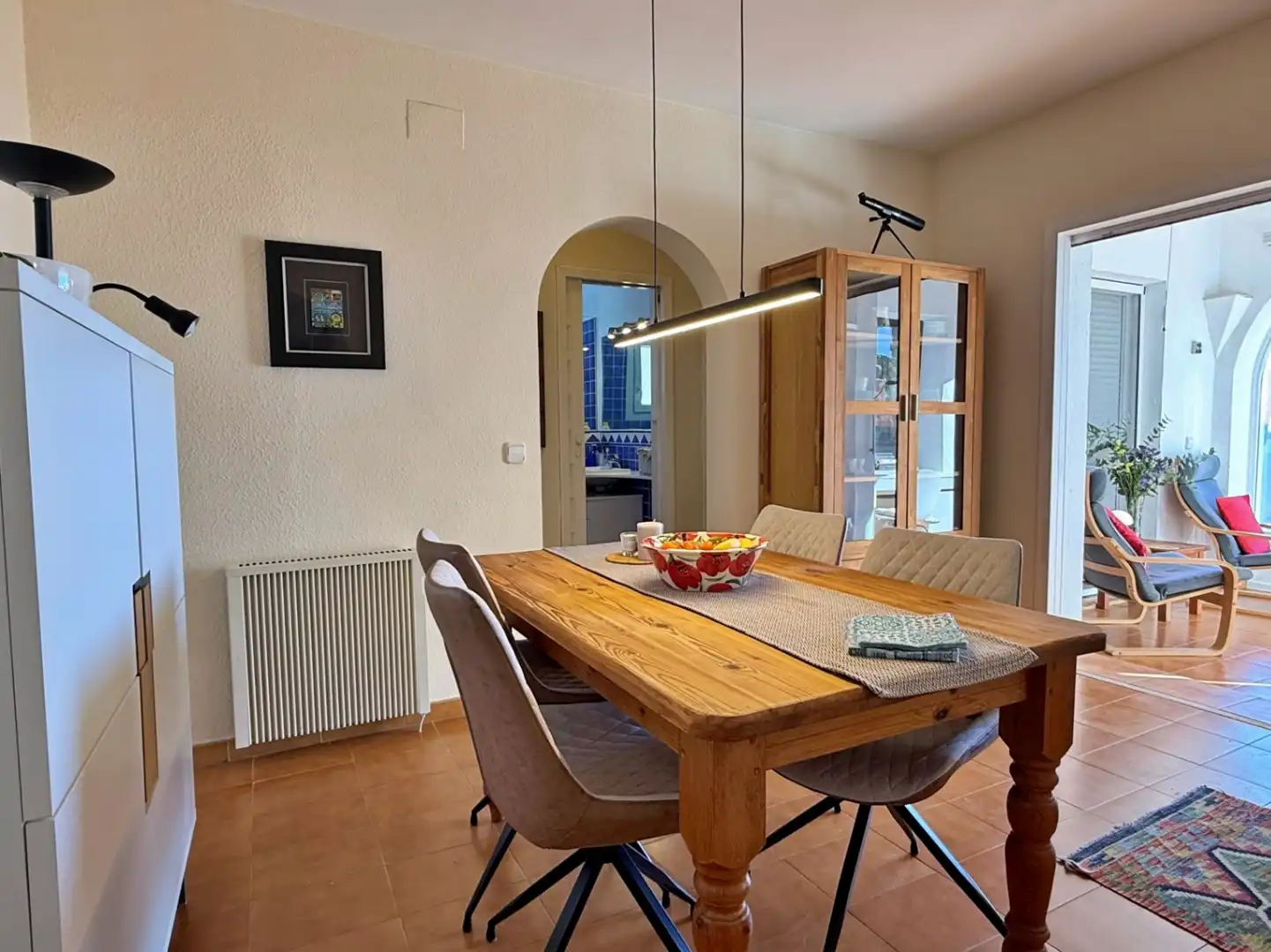 Esszimmer von Wohnungen zum Verkauf in Moraira mit Klimaanlage, Heizung und Terrasse