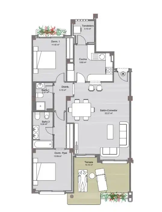 Bungalow with terrace for sale in Orihuela Costa, imagen 25