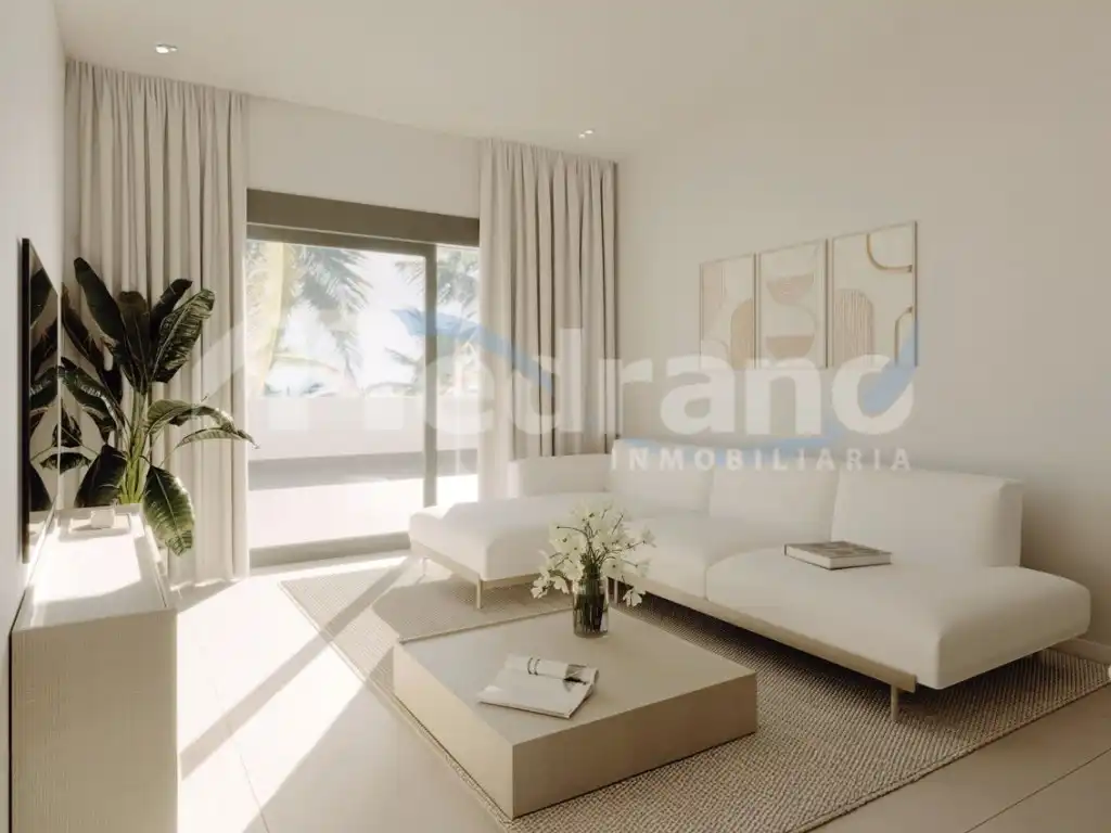 Sala de estar de Piso en venta en La Nucia con Aire acondicionado, Jardín privado y Terraza