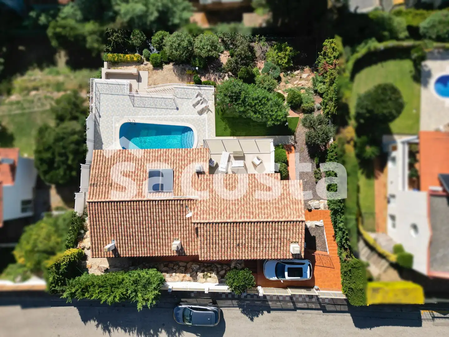 Vista exterior de Casa o chalet en venta en Blanes con Terraza, Piscina y Amueblado