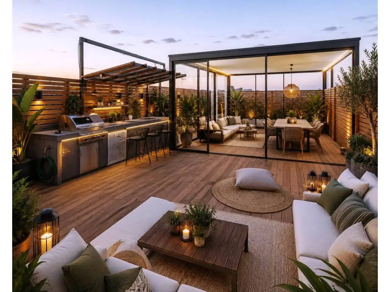 Terrasse von Wohnung zum Verkauf in Girona mit Klimaanlage, Heizung und Terrasse