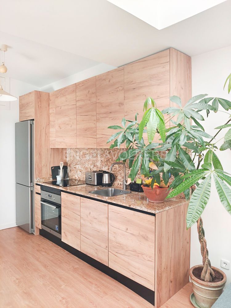 Kitchen of Apartment to rent in  Madrid Capital  with Air Conditioner, Heating and Furnished