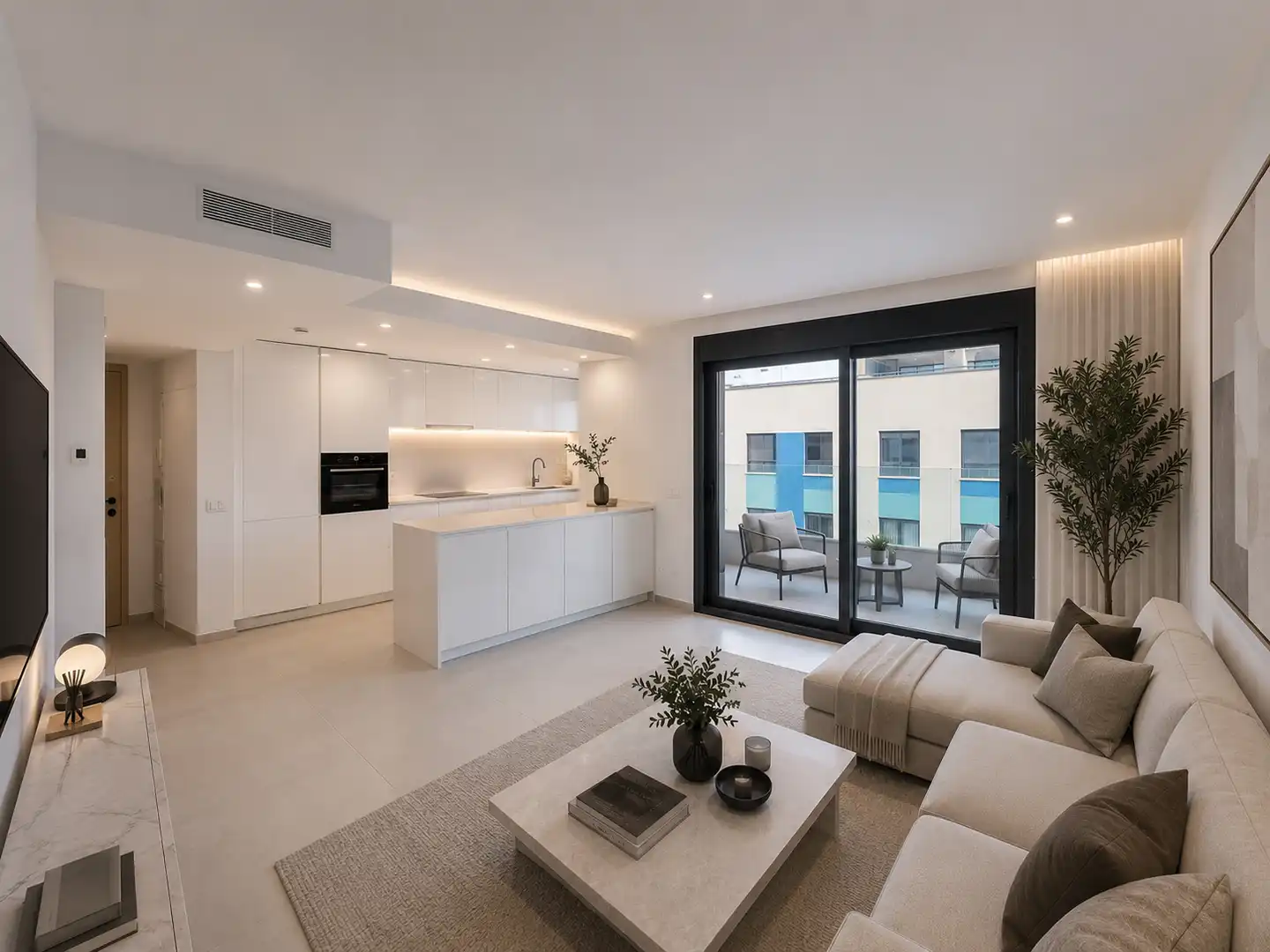 Living room of Attic for sale in Alicante / Alacant  with Air Conditioner, Heating and Terrace