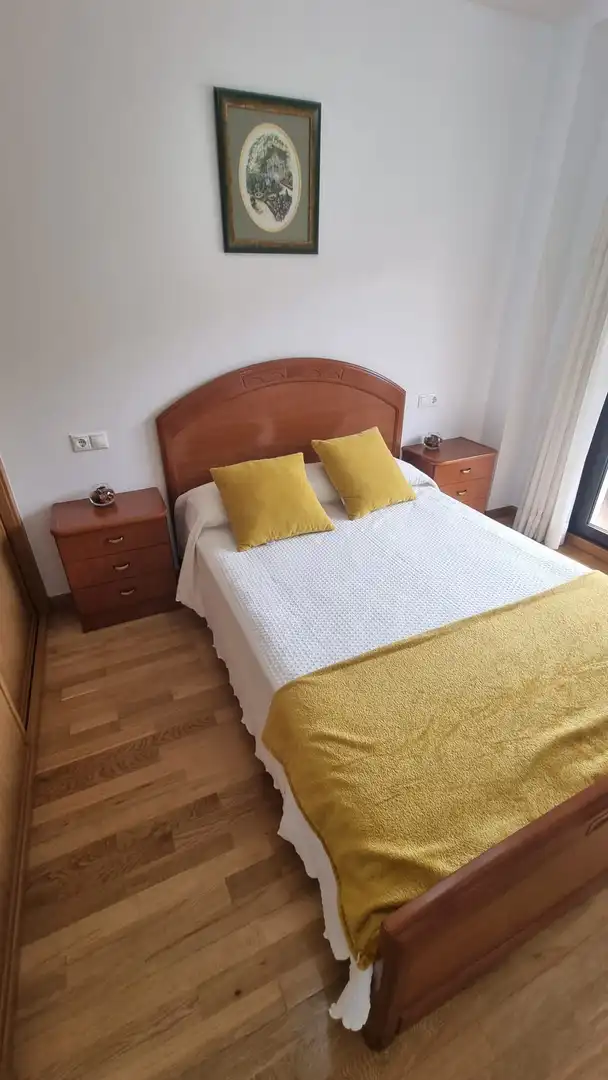 Bedroom of Flat for rent in Sanxenxo  with Heating, Terrace and Furnished
