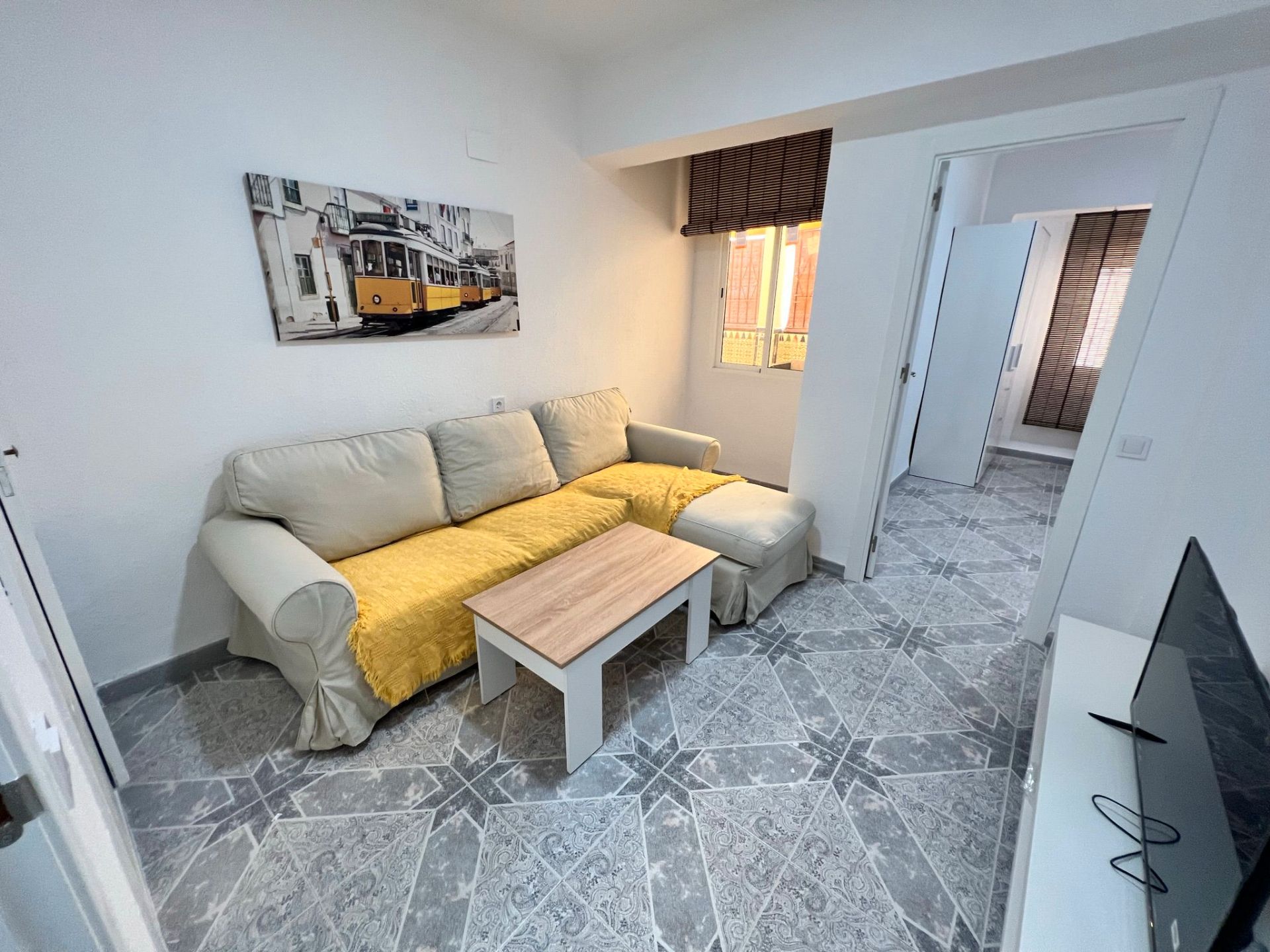 Living room of Flat for sale in  Almería Capital  with Balcony